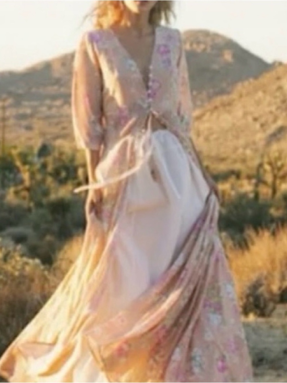 Vintage 🌸Spell Sundancer Gown Blush Pink Medium